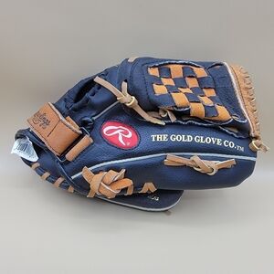 Rawlings Alex Rodriguez PM105 10.5" RHT Youth Baseball Tee Ball Glove Black Tan